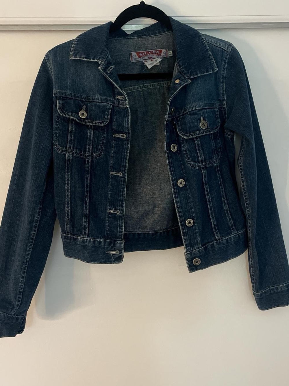 Dark Wash Denim Jacket - Classic Blue